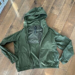 Lululemon Green Hooded WindbreakerJacket